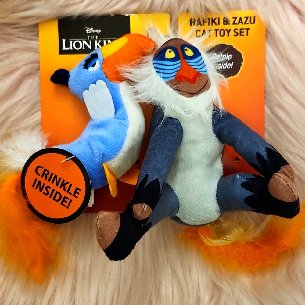 Brand New DISNEY THE LION KING 2 PACK CAT TOY SET